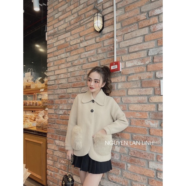 Áo Khoác Dạ Len Ép Túi Lông 2 Bên Dày Dặn Siêu Xinh Có Ảnh Thật Kèm Video | BigBuy360 - bigbuy360.vn