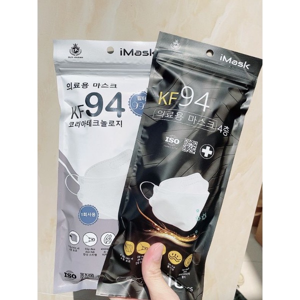Sỉ 10 gói = 100 chiếc khẩu trang kf94 Duy Quân