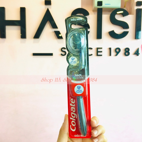 BÀN CHẢI - COLGATE 360 Charcoal Spiral