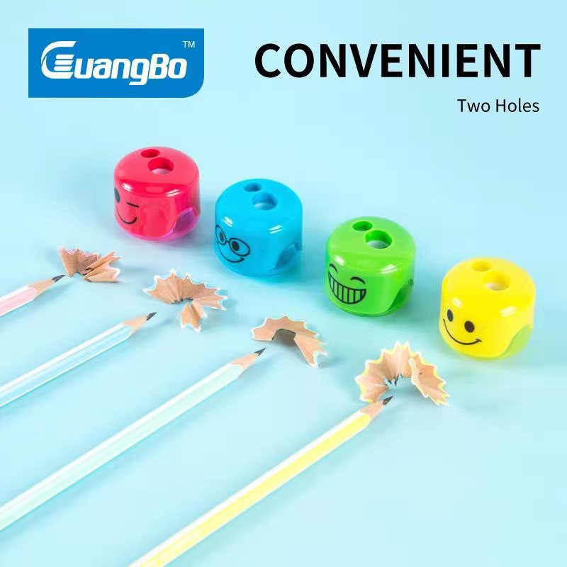 Gọt chì mini 2 lỗ hình mặt cười GuangBo XB35017