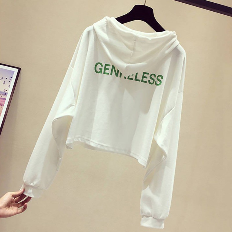 Áo Hoodies tay dài hoạ tiết chữ in thiết kế đáng yêu cho phái nữ | BigBuy360 - bigbuy360.vn