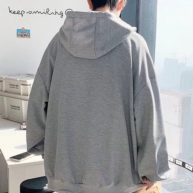 Áo Hoodie Dáng Rộng Thiết Kế Đơn Giản Thời Simple Trang Hàn Quốc Cho Nam Áo KhoáC Unisex Áo Hoodie MỏNg áo khoác hoodie nữ form rộng áo hoodie trắng