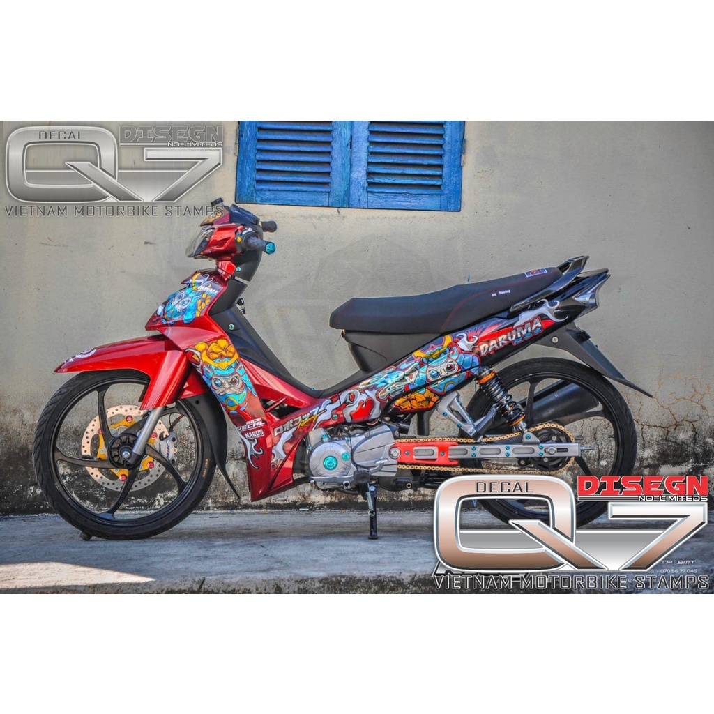 Tem Rời Sirius 110 DARUMA Đỏ Đen