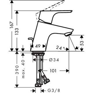 Vòi chậu Hansgrohe Focus 31730000