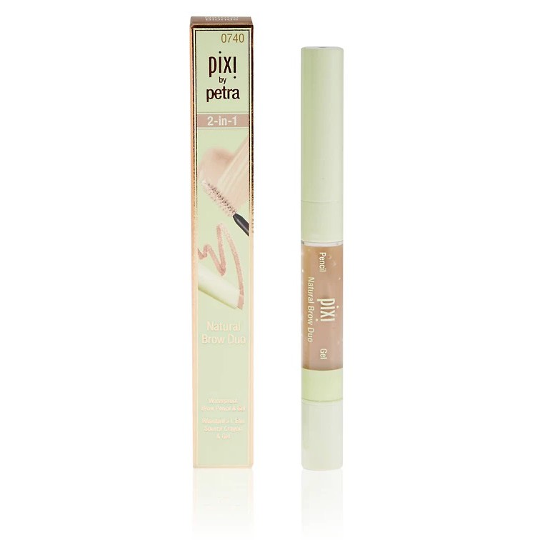 Pixi Beauty - Chì kẻ mày 2 đầu Pixi 2-in-1 Natural Brow Duo Brow Pencil & Gel 2.5ml