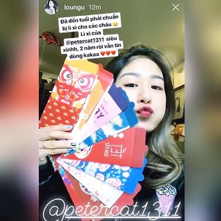 Combo 100 phong bao lì xì thiết kế