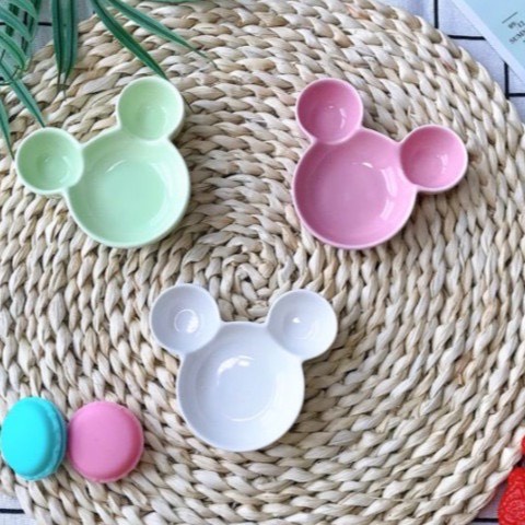 Chén Bát Sứ Ăn Dặm Hình Micky Cho Bé