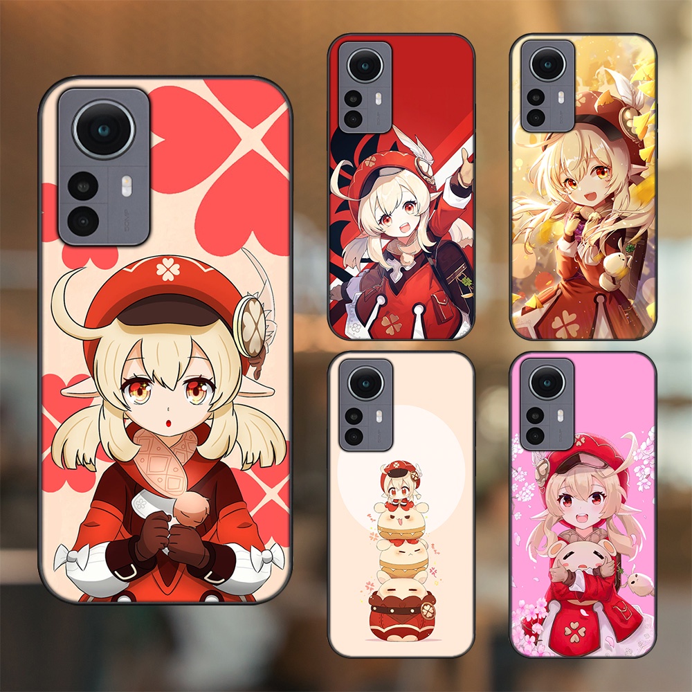 Ốp lưng Xiaomi 12 viền đen in hình Klee Genshin Impact