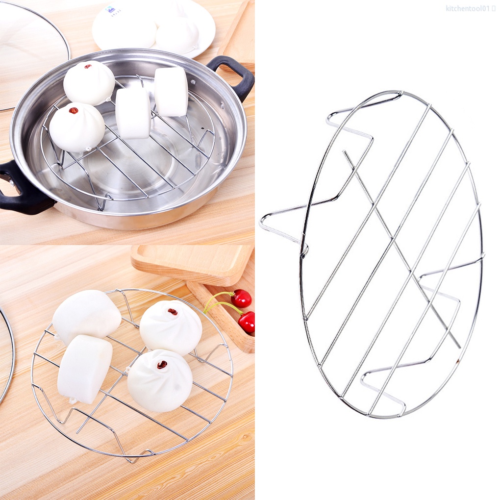 Giá Hấp Bằng Thép Không Gỉ Chống Bỏng Chân Cao Tiện Dụng Cho Nhà Bếp / Nhà Tắm