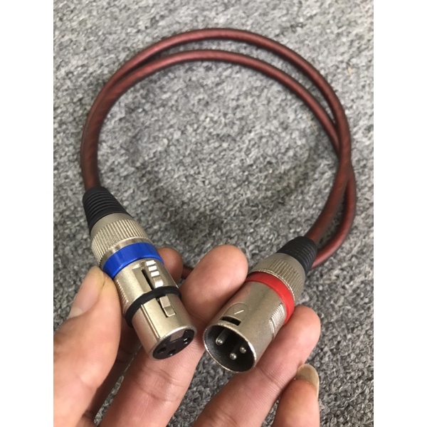 Dây Canon Đực cái Giá rẻ, Dây mềm, jack canon cắm cục đẩy loại sịn - Giá 1 sợi