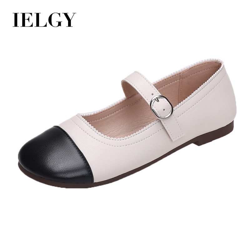 Giày da IELGY thanh lịch phong cách Mary Jane thời trang dành cho nữ