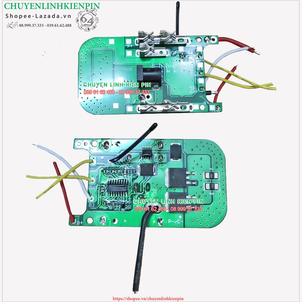 Mạch bảo vệ Lion 5S 60A 2Fet Lớn Chuyên Dùng Cho Máy Cắt Và Máy Khoan Bê Tông ( BL64_27 )