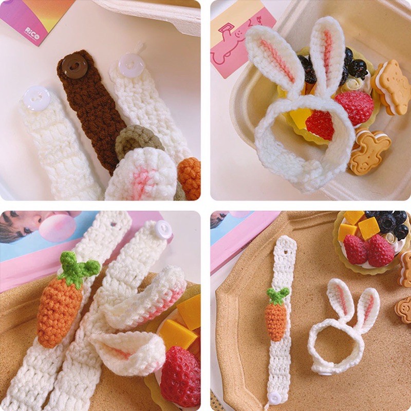 SẴN vòng tay đan len siêu cute