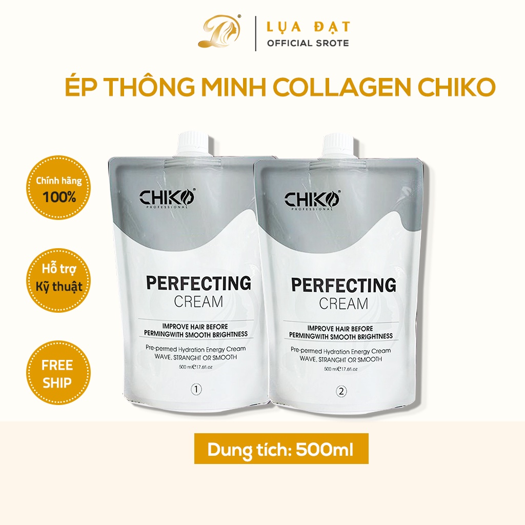 [Giá Salon}Thuốc ép tóc collagen thuốc duỗi tóc thông minh Chiko không mùi hôi 500ml