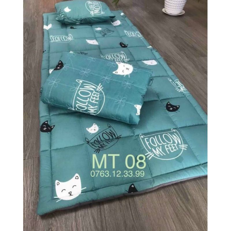 Bộ nệm + gối văn phòng gấp gọn 80x1m9