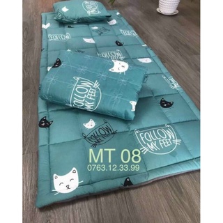 Bộ nệm + gối văn phòng gấp gọn 80x1m9