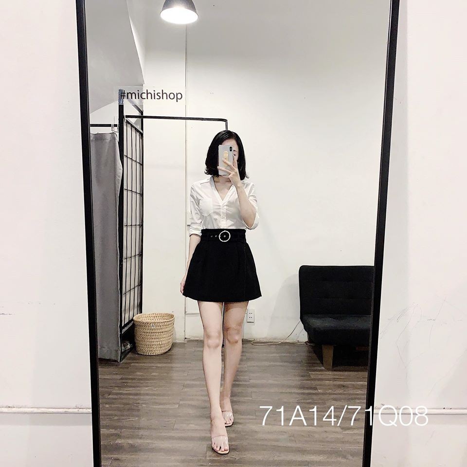 Quần váy tulip kèm belt Bershka- 71Q08