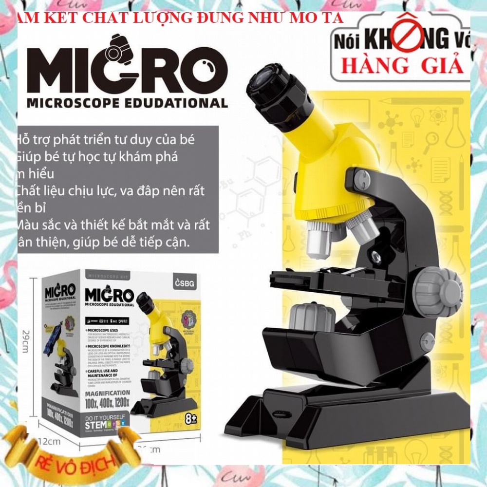 Kính hiển vi sinh học MICRO-BG001 phóng đại lên 1200x.