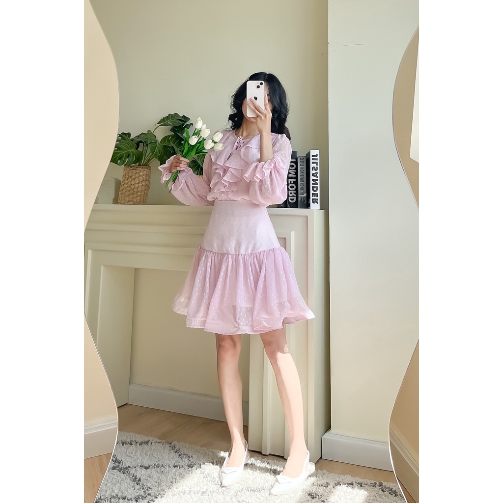 Đầm Kiểu Nữ Bèo Ngực - EDINI - D1500