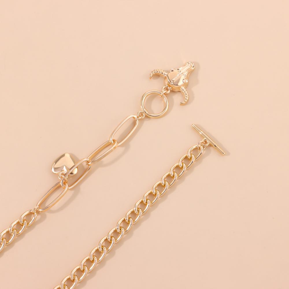 Vòng cổ Hình Đầu Bò Trái Tim Đơn Giản Thời Trang