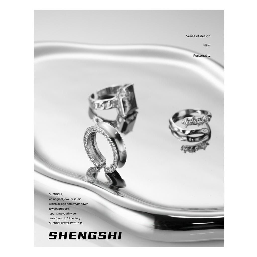 Toàn Bộ Nhẫn Hở Đính Đá zircon Phong Cách Hàn Quốc Cho Nữ