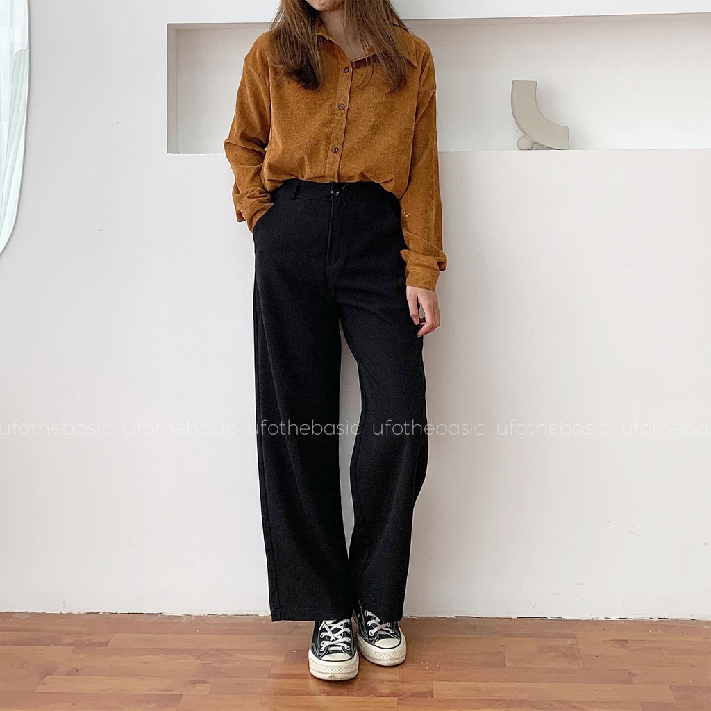 Quần ống rộng dáng suông dài – Straight Trousers – ufo.thebasic | BigBuy360 - bigbuy360.vn