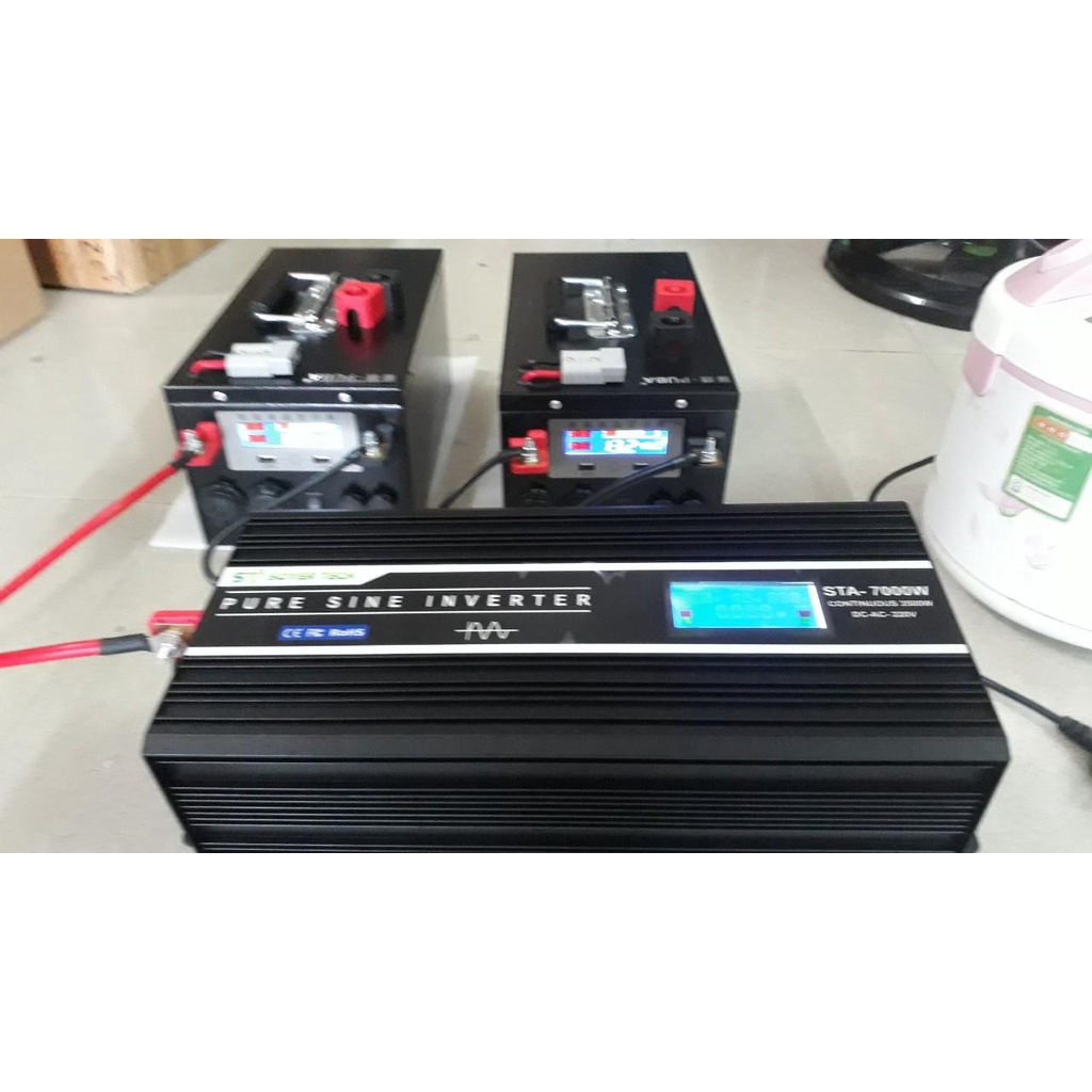 Bộ chuyển đổi điện Sin Chuẩn 7000W-Bộ Đổi Nguồn 12V/24V/48V sang 220V Sin Chuẩn 7000w-SOYER TECH-STA-7000W-SOYER TECH