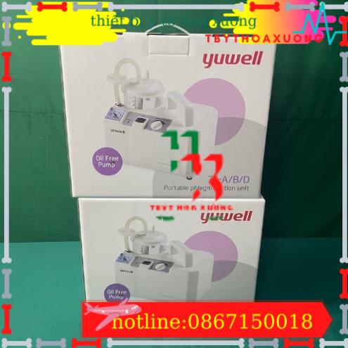 [Cao Cấp] Máy Hút Dịch 1 Bình Yuwell 7E A - Máy Hút Đờm Cho Người Lớn Và Trẻ Em