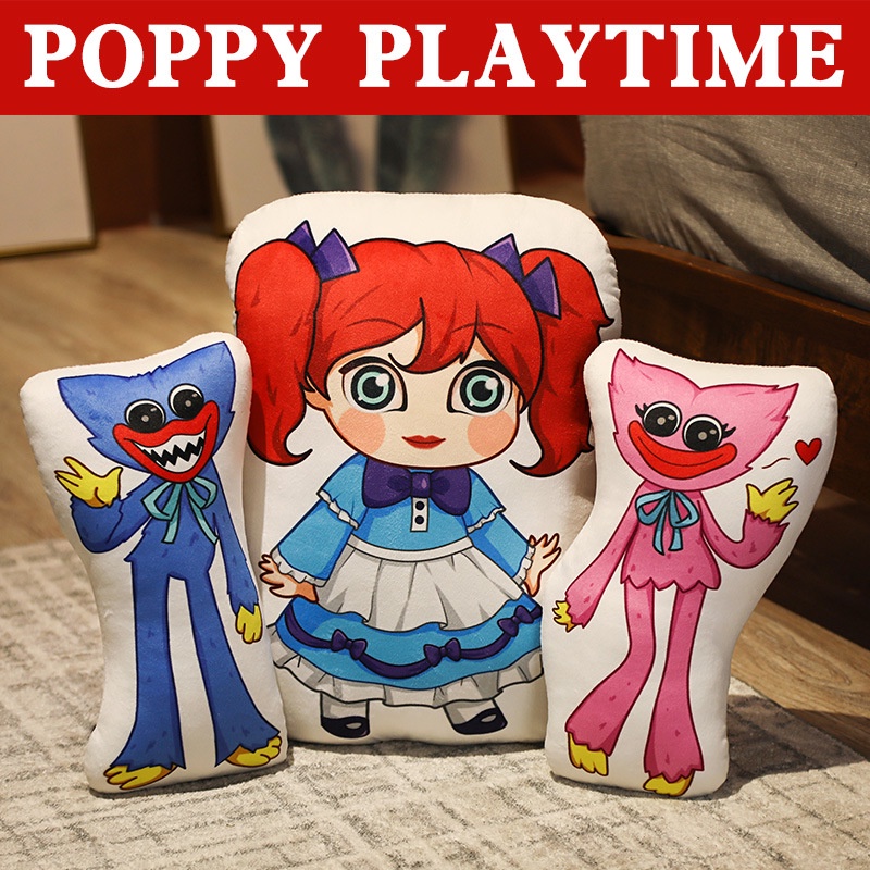 22 Poppy Playtime Gối Nhồi Bông Hình Anime Huggy Wuggy Game Quà Tặng