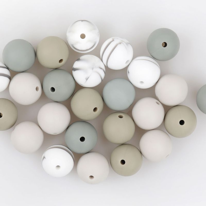 Kẹp Núm Vú Giả Bằng Silicon Mềm 15mm Đồ Chơi Cho Bé Gặm Nướu