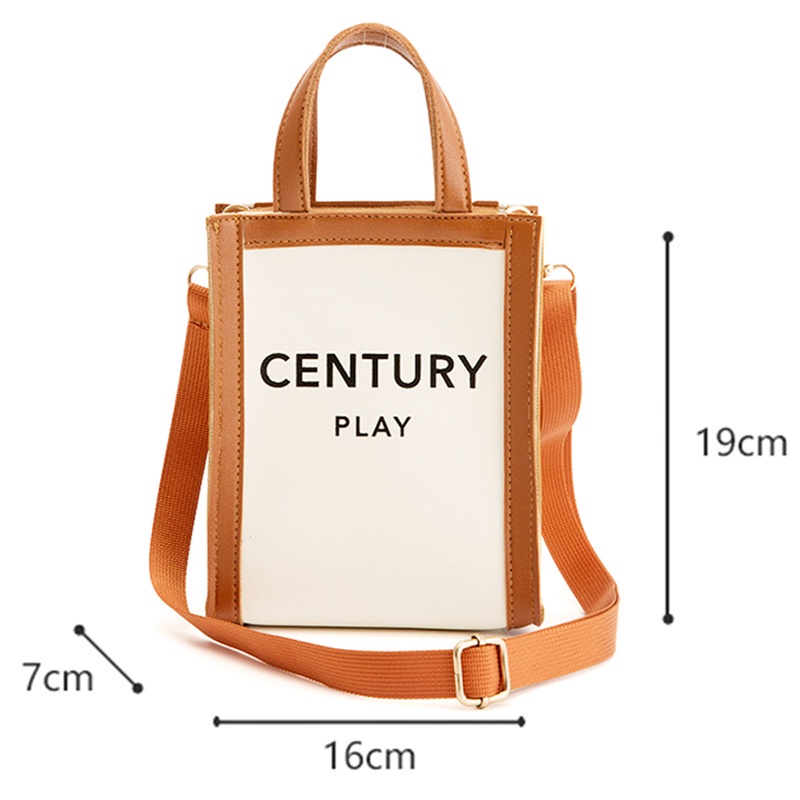 Túi xách canvas mini phong cách vintage nữ tính