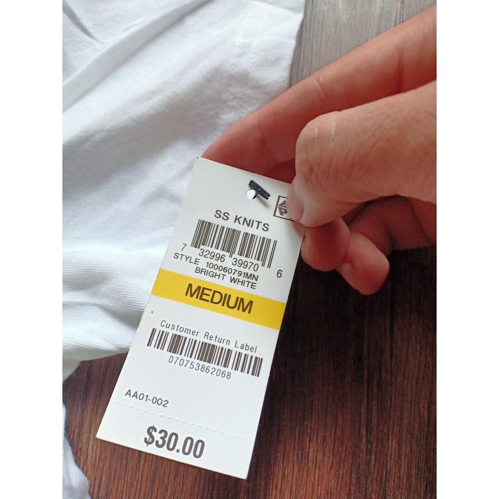 [M-78-85kg] Áo phông nam cổ cài khuy hàng hiệu American Rag