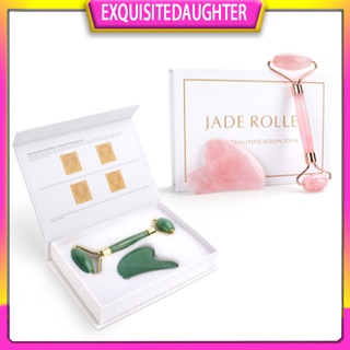 Cây Lăn Ngọc Bích & Gua Sha Chăm Sóc Da Mặt/Mặt/Mắt/Cổ/Cơ Thể