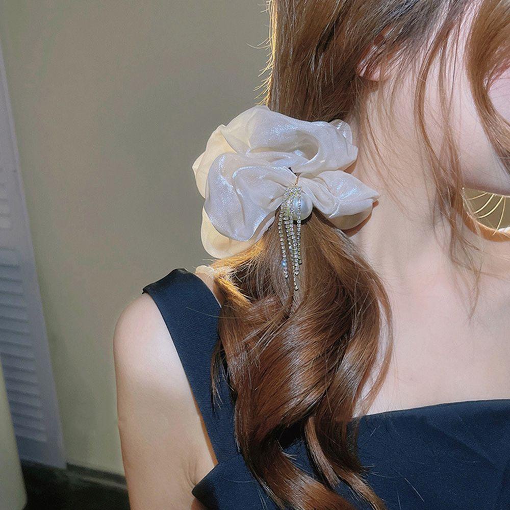 Dây Buộc Tóc Organza 15H Thiết Kế Thời Trang Sang Trọng Cổ Điển Phong Cách Hàn Quốc