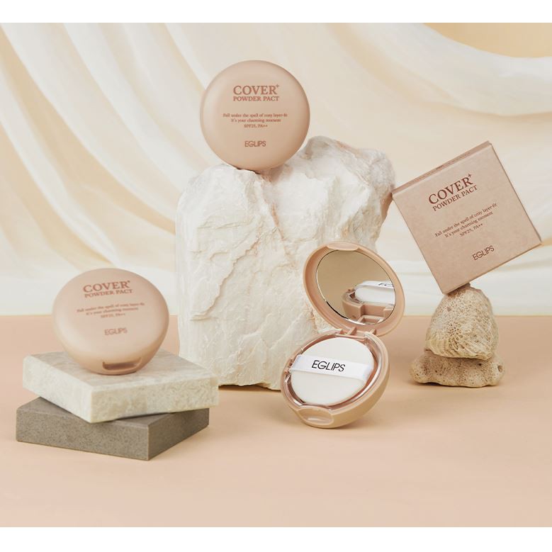 Phấn Phủ Dạng Nén Che Phủ Hoàn Hảo Eglips Cover Powder Pact Plus SPF25/PA++ 9g | BigBuy360 - bigbuy360.vn