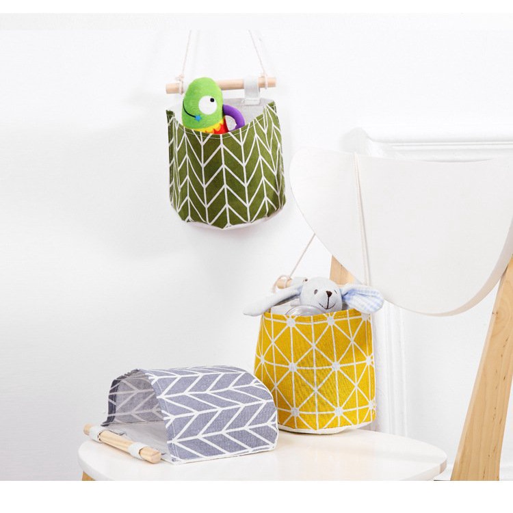 Túi Vải Treo Tường Decor Đa Năng, Đựng Đồ Cá Nhân, Đựng Đồ Dùng Trong Nhà Tiện Lợi 88276 Lamon Strore