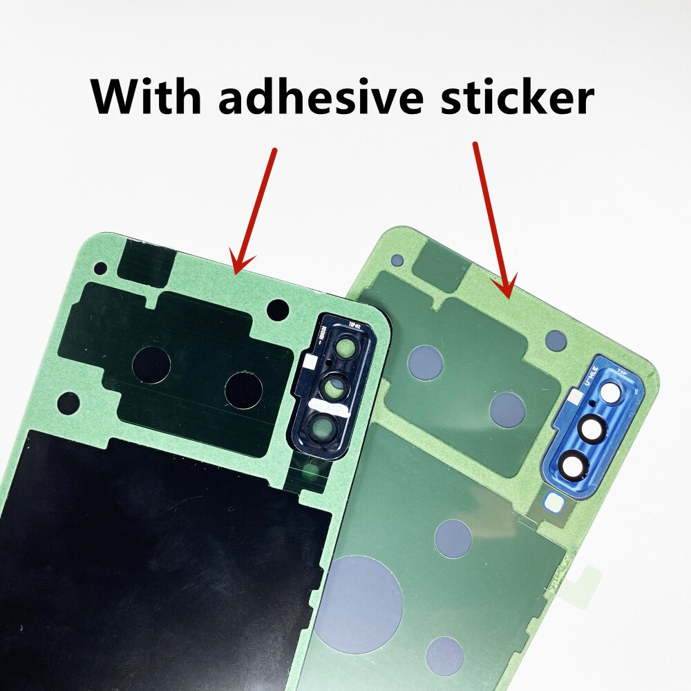 Sunsung Galaxy A7 2018 A750 SM-A750F A750FN A750GN-DS Mặt Sau Kính Pin Cửa Sau Vỏ Có Ống Kính Máy Ảnh