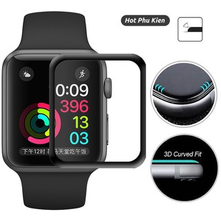 Miếng dán cường lực Full keo Apple Watch 42mm Vmax vát mỏng cạnh 3D - Hàng chính hãng