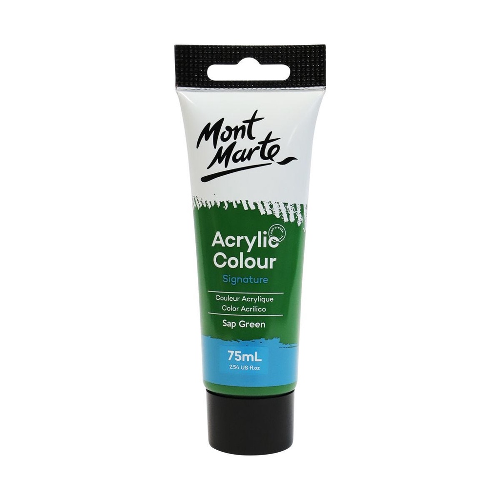 Màu Acrylic Mont Marte 75ml - Sap Green - Acrylic Colour Paint Signature 75ml (2.54oz) - MSCH7526