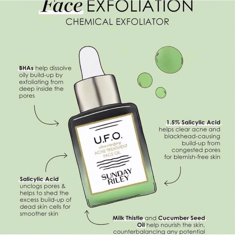 Dầu dưỡng dành cho da mụn, da nhạy cảm Sunday Riley U.F.O 5ml | BigBuy360 - bigbuy360.vn