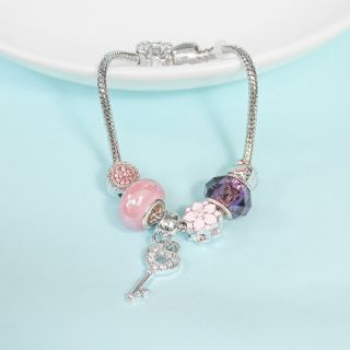 Vòng tay - vòng charm pha lê nhiều màu VTC001