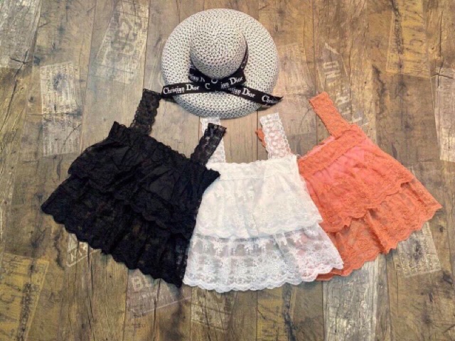 Áo ren 2 dây tầng hàng đẹp Quảng Châu | BigBuy360 - bigbuy360.vn