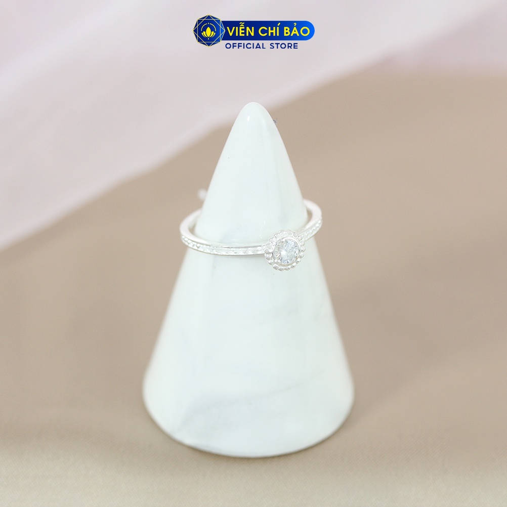 Nhẫn bạc nữ họa tiết Hellenic chất liệu bạc 925 thời trang phụ kiện trang sức Viễn Chí Bảo N400858