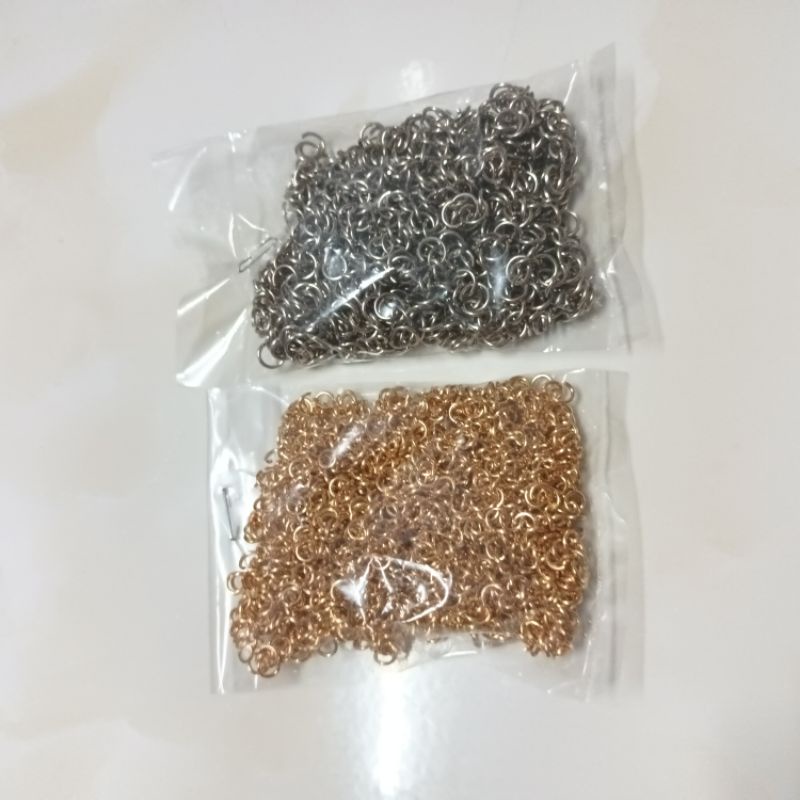 Bịch 10g khoen hở tròn 6li làm vòng, làm handmade