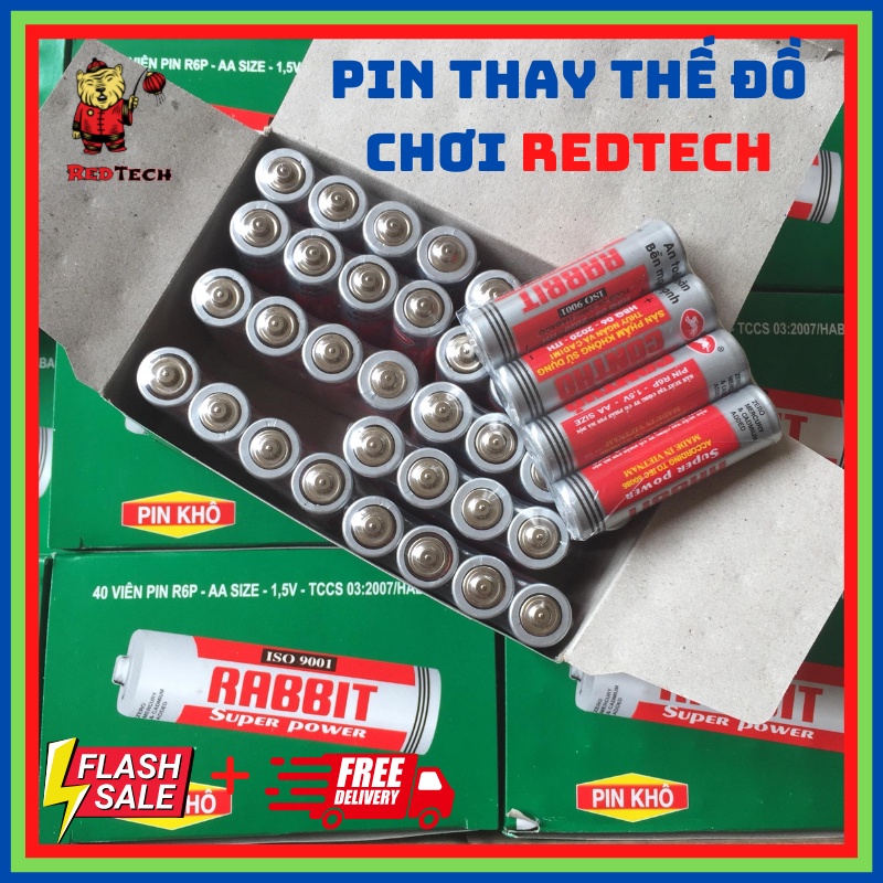 Pin AA sử dụng để lắp đồ chơi RedTech.