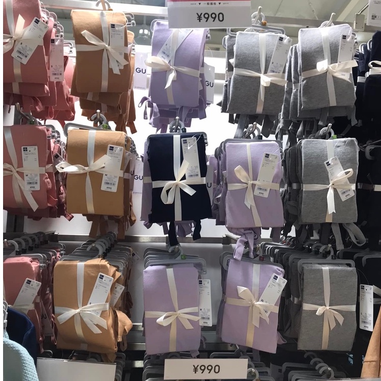 Bộ ngủ cotton Gu nữ cộc tay thoáng mát, thoải mái tag Nhật