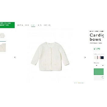 Áo khoác len cardigan Benetton xuất dư