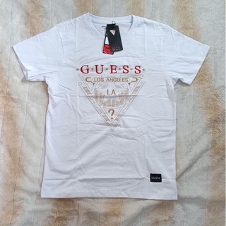 Áo Thun Tay Ngắn Dáng Rộng Cổ Tròn In Chữ Guess Thời Trang Cho Nữ