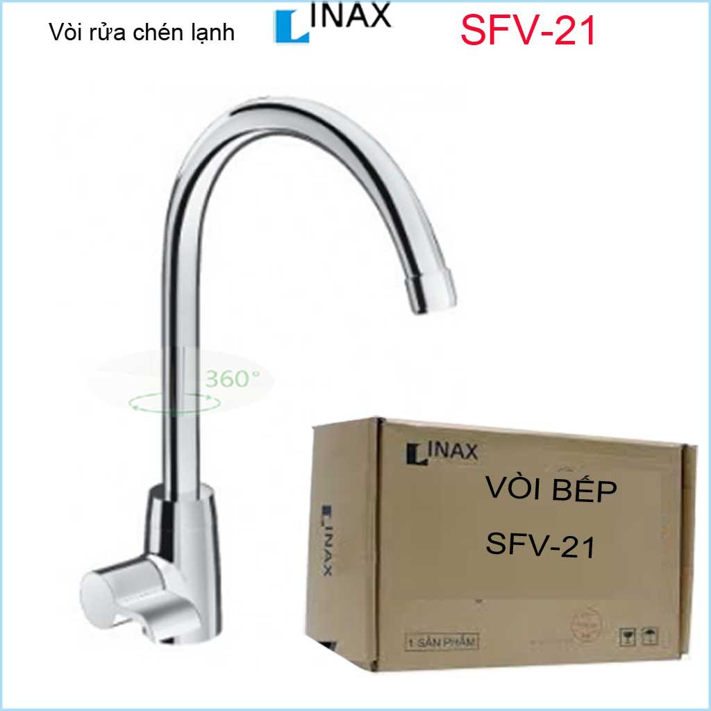 Vòi bếp lạnh , vòi rửa chén lạnh, vòi chậu chén bát Inax chính hãng Inax Nhật Bản SFV-21