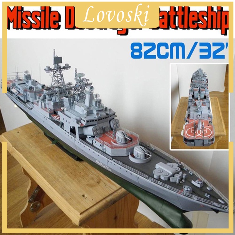 Mô hình tàu chiến Levchenko tỉ lệ 1 / 200 độc đáo dùng trang trí nhà cửa